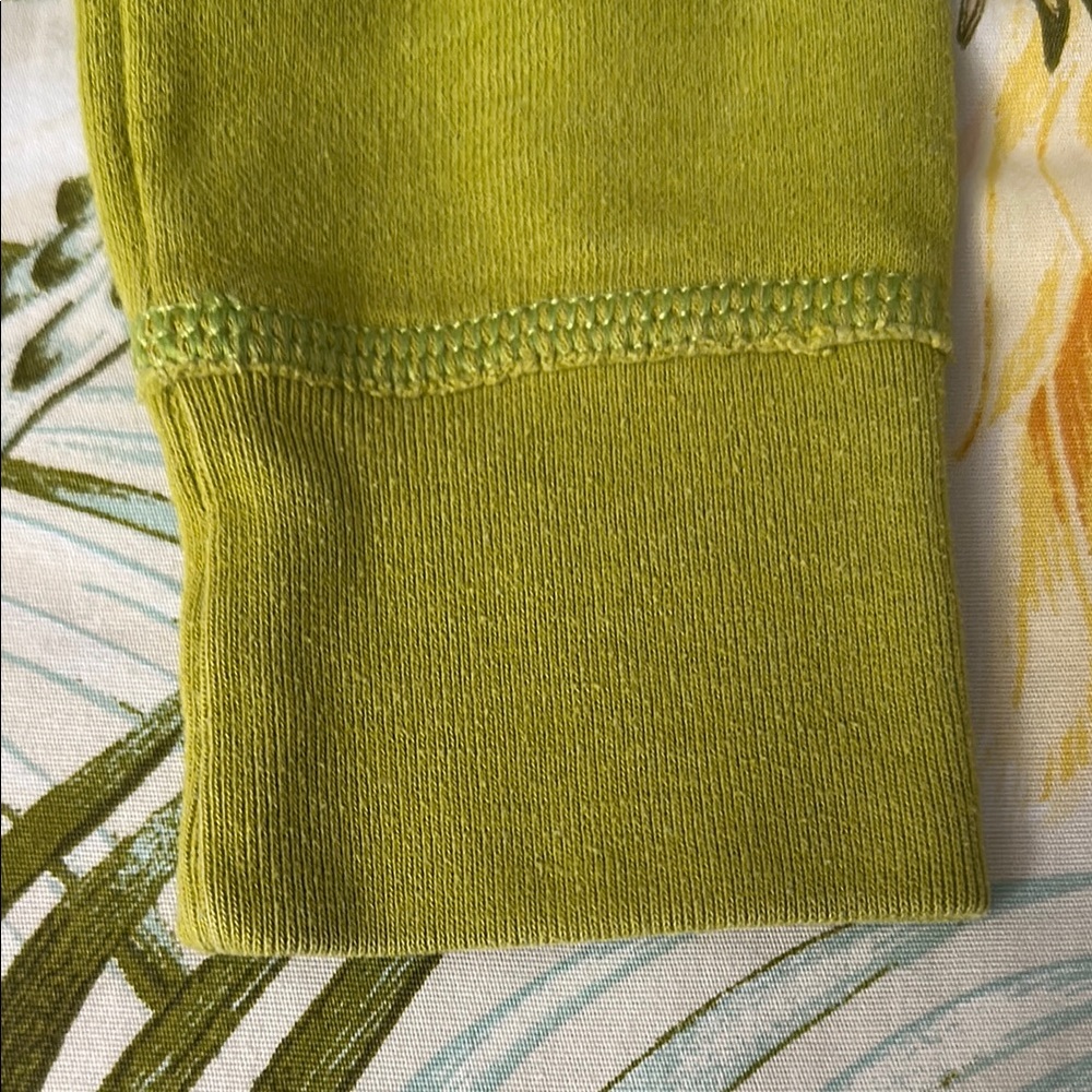 Hollister Lime Hoodie with Floral Embroidery - Picture 6 of 6